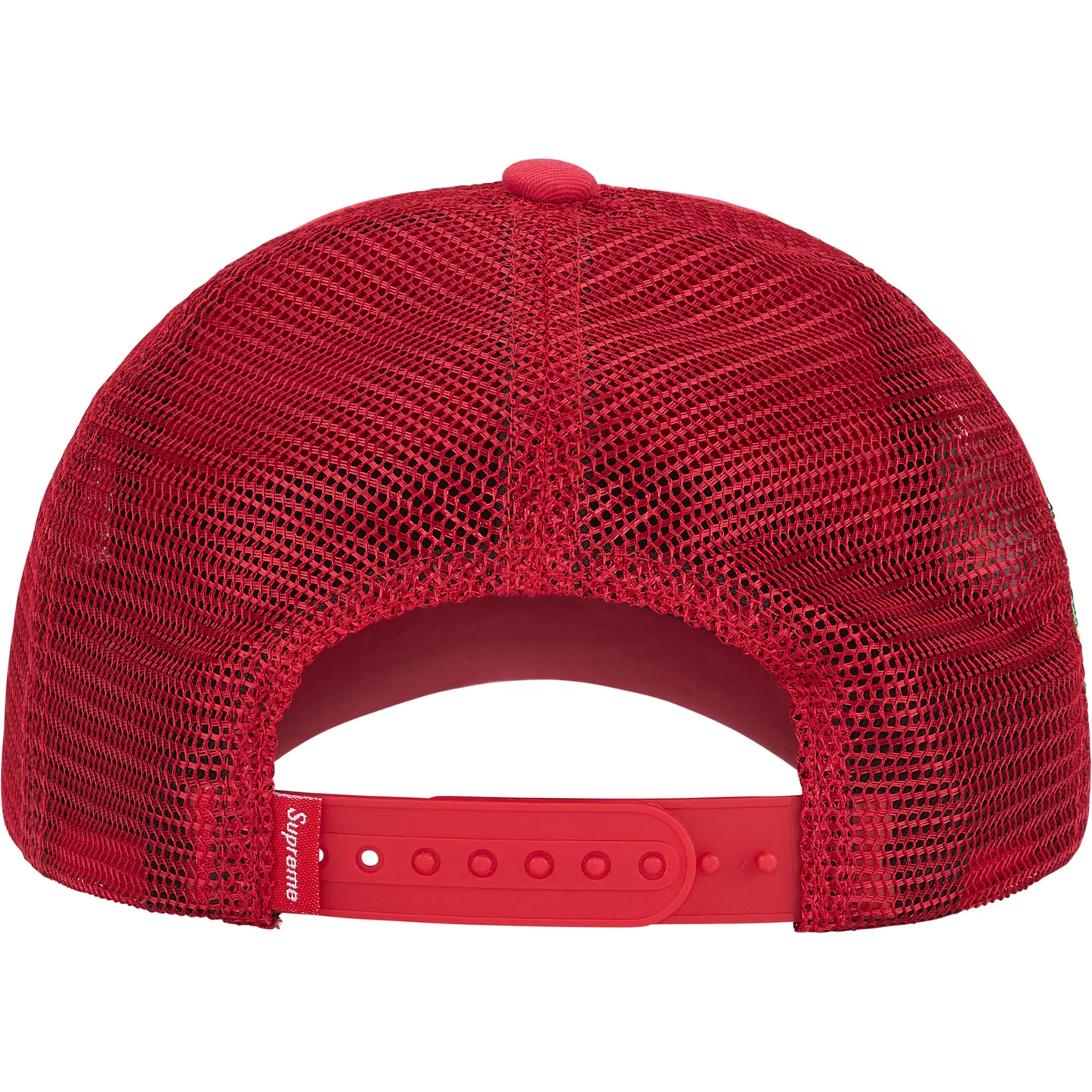 Supreme Crest Red Mesh Back 6-Panel Hat
