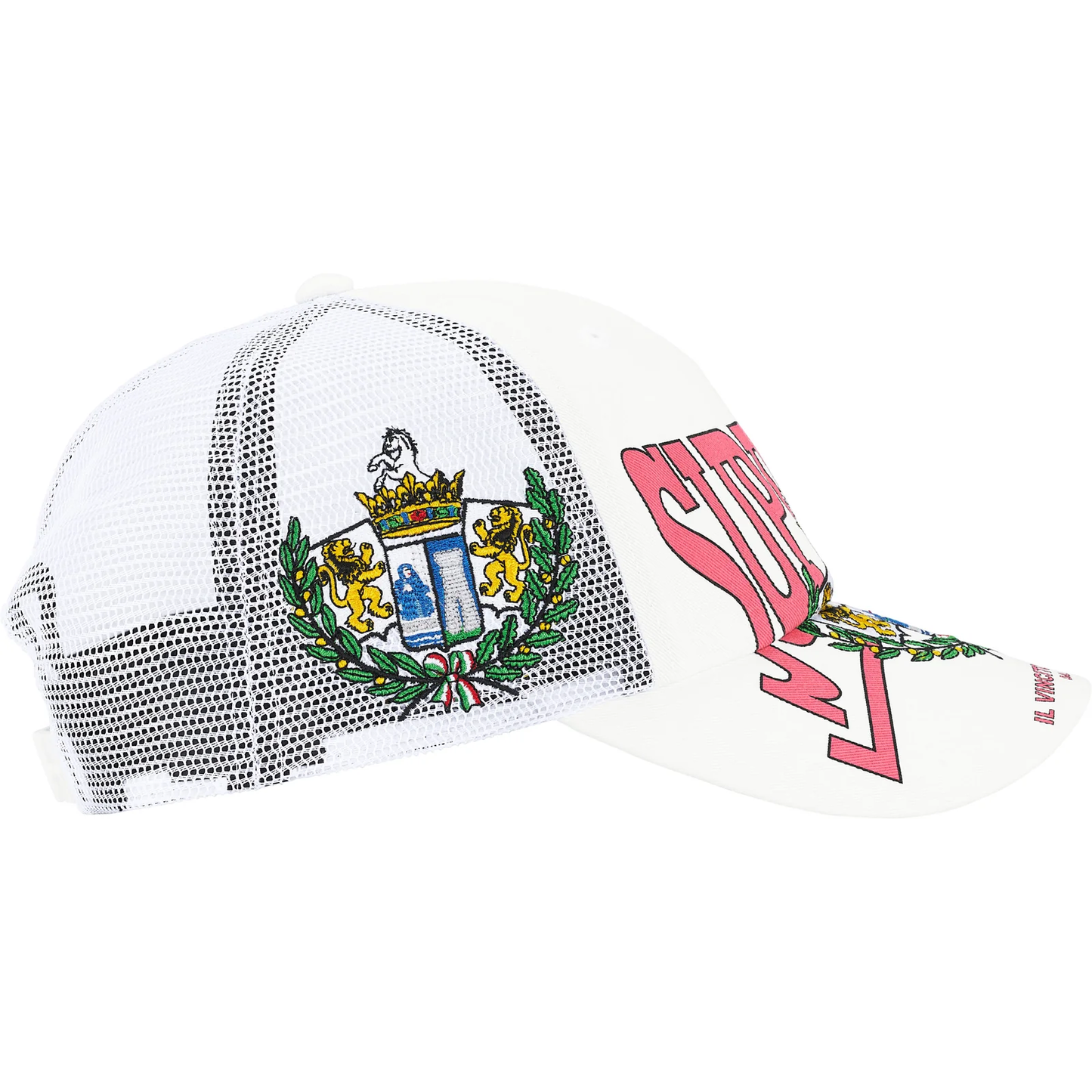 Supreme Crest White Mesh Back 6-Panel Hat