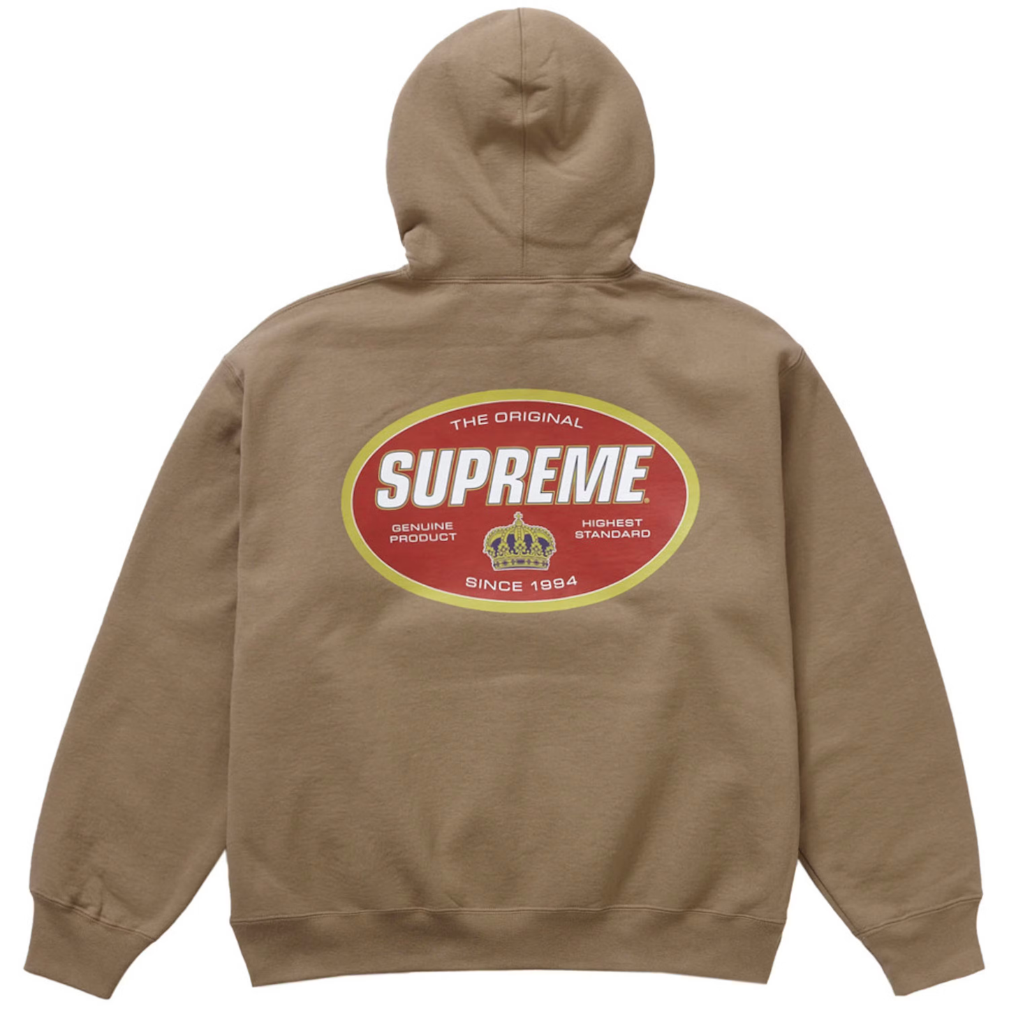 Supreme Crown Dark Sand Hoodie