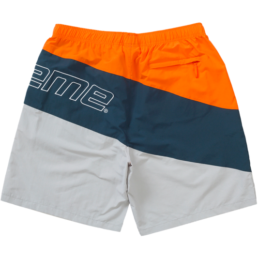 Supreme Curve Grey Nylon Shorts