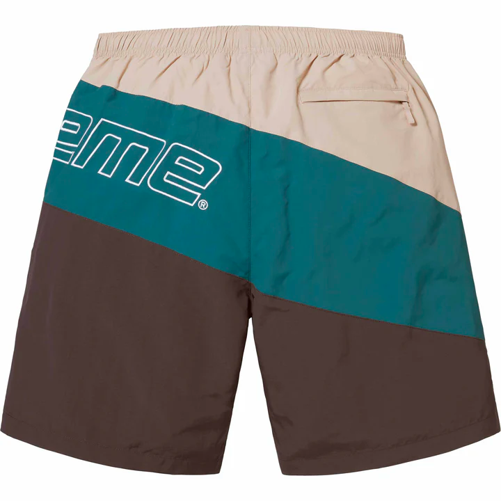 Supreme Curve Brown Nylon Shorts