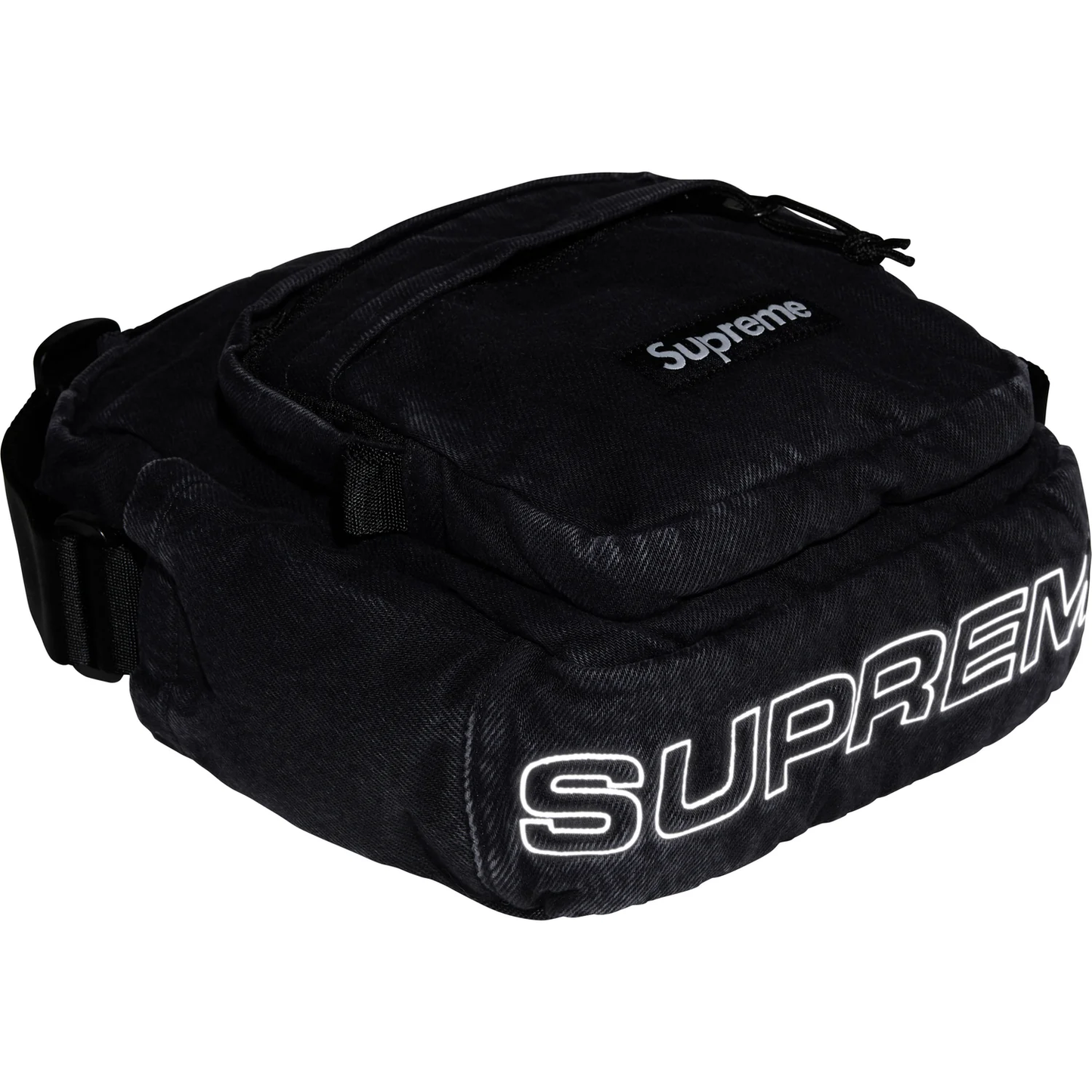 Supreme Denim Black Shoulder Bag