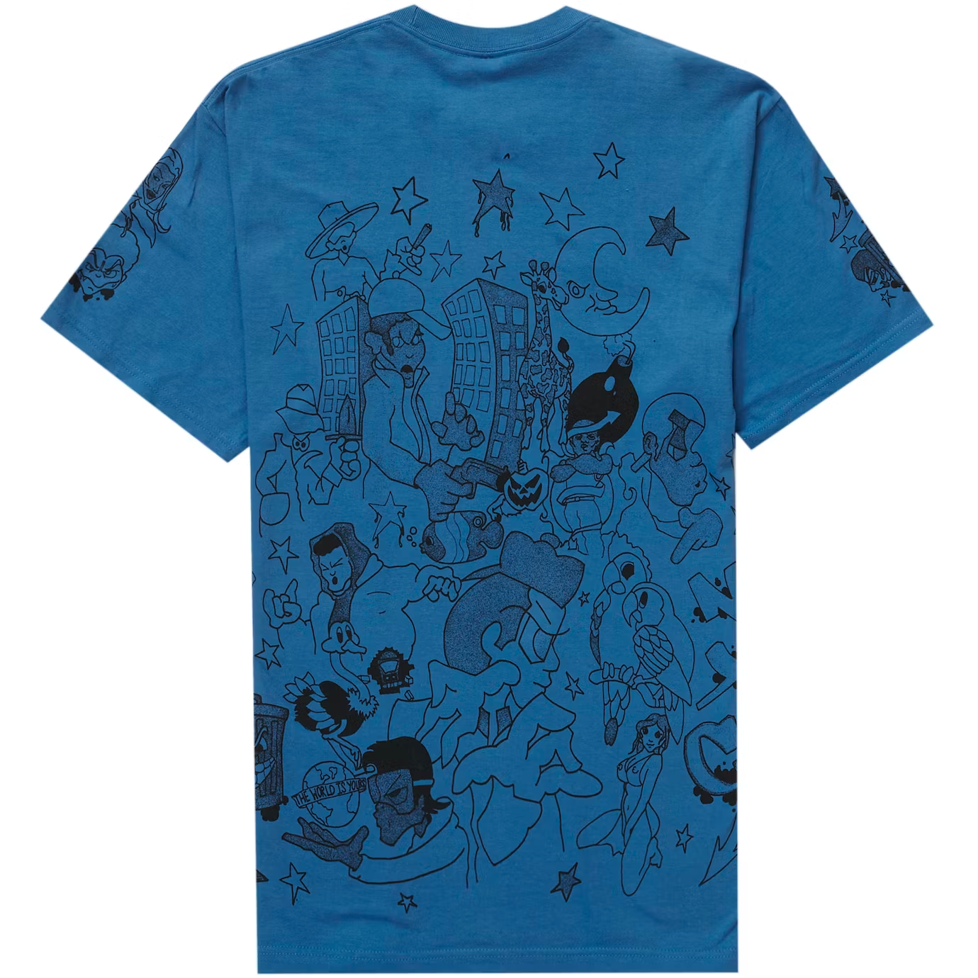 Supreme Downtown Faded Blue Tee