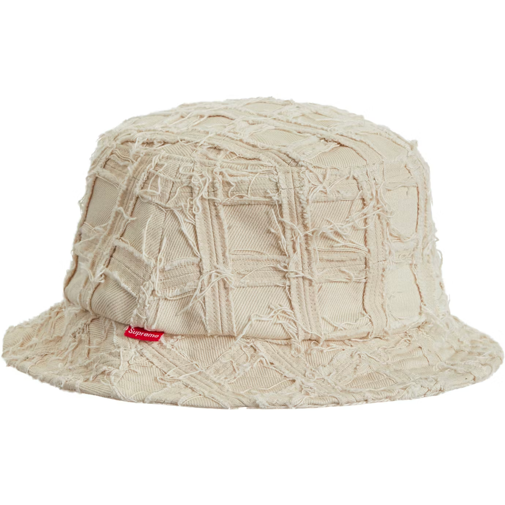 Supreme Frayed Patchwork Denim Natural Crusher