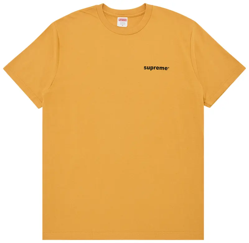 Supreme Fuck Money Love Supreme Mustard Tee