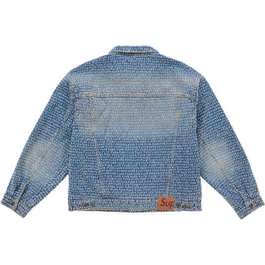 Supreme Fuck Stitch Blue Denim Trucker Jacket