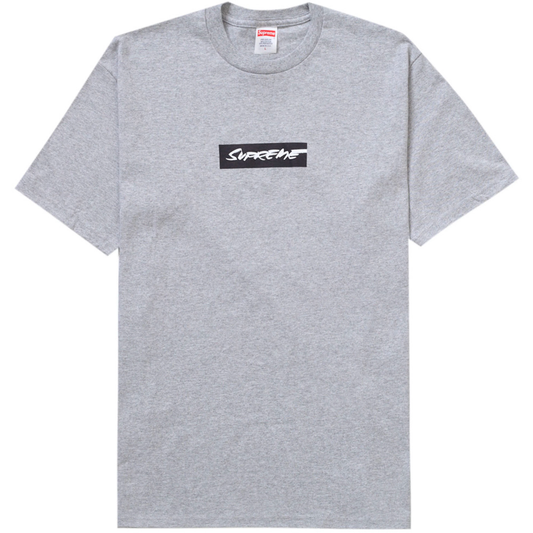 Supreme Futura Box Logo Heather Grey Tee