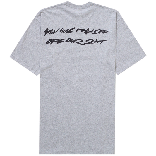 Supreme Futura Box Logo Heather Grey Tee