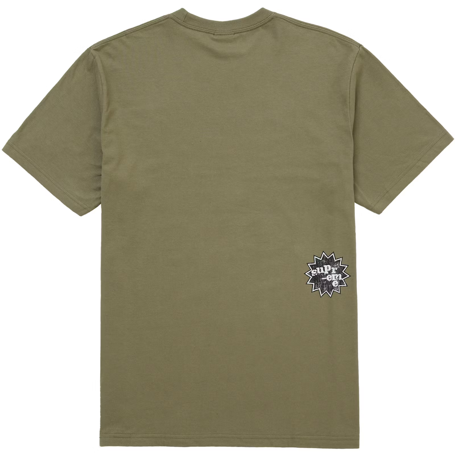 Supreme God Save Us Light Olive Tee