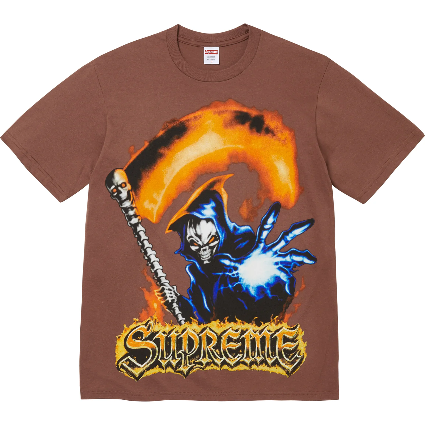 Supreme Grim Reaper Brown Tee