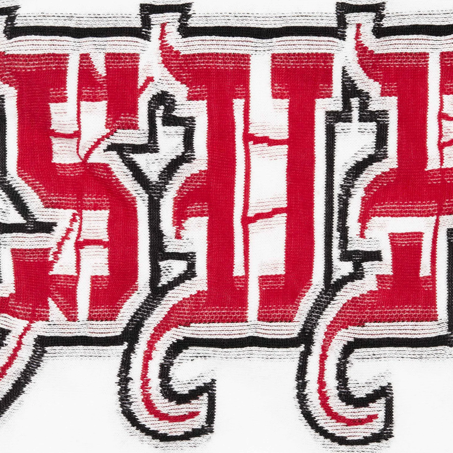 Supreme Intarsia Sleeve White L/S Tee