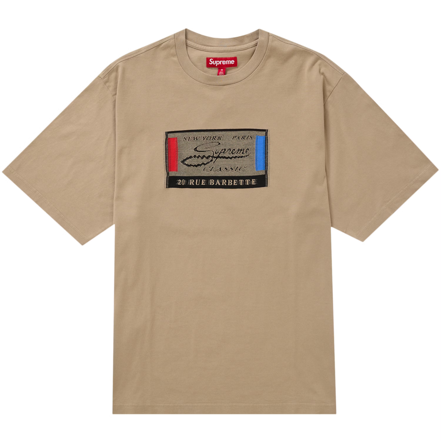Supreme Intarsia Label Tan S/S Top