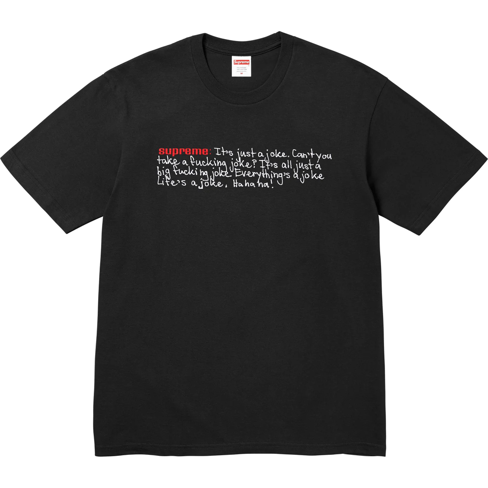 Supreme Joke Black Tee