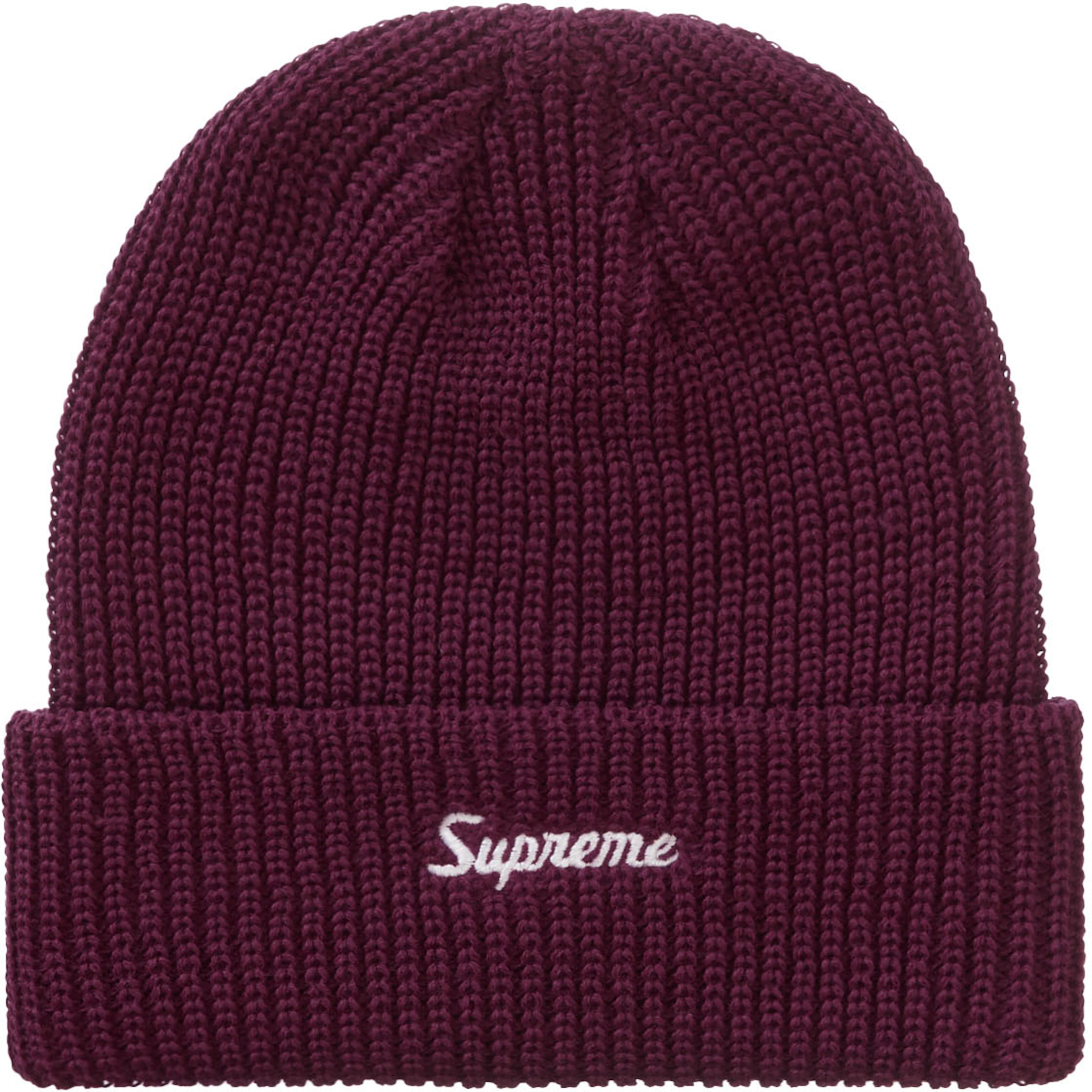 Supreme Loose Gauge Burgundy Beanie