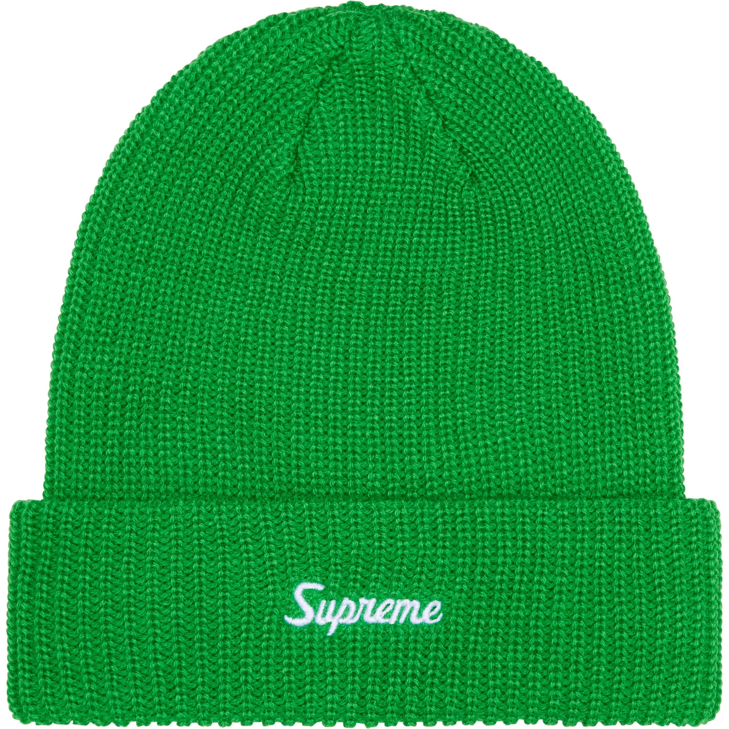 Supreme Loose Gauge Green Beanie