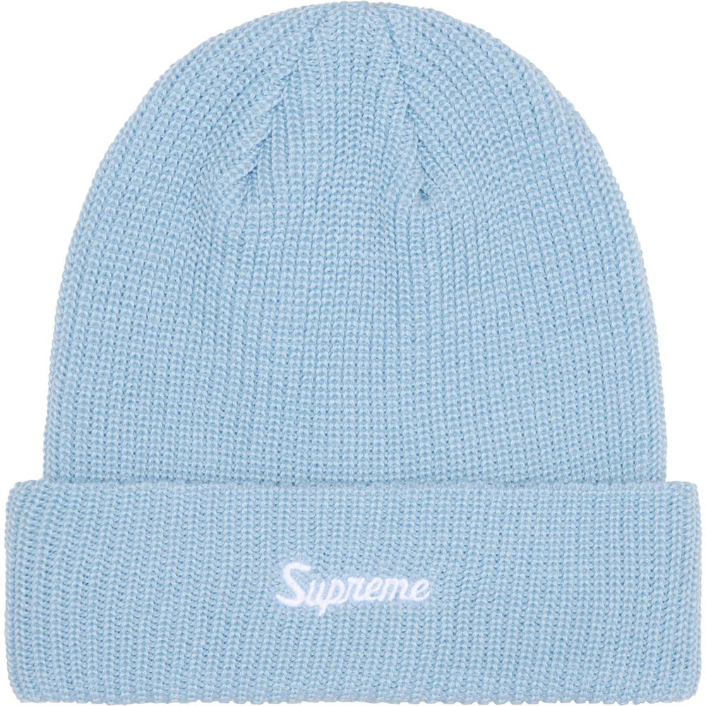 Supreme Loose Gauge Light Blue Beanie