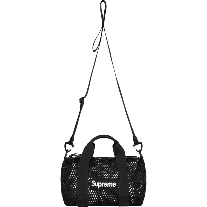 Supreme Mesh Black Mini Duffle Bag