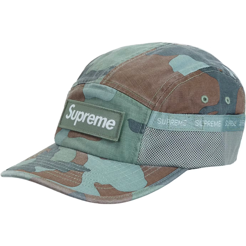 Supreme Mesh Pocket Slate Camo Camp Cap