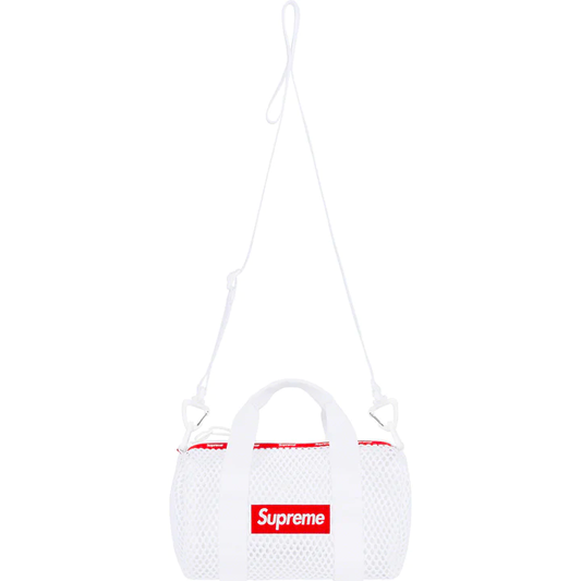 Supreme Mesh White Mini Duffle Bag