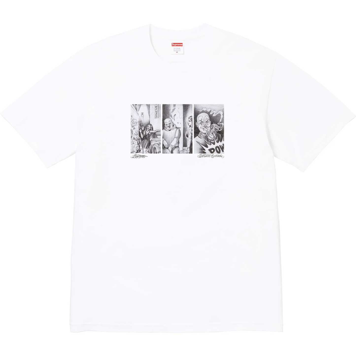 Supreme Mister Cartoon White Tee