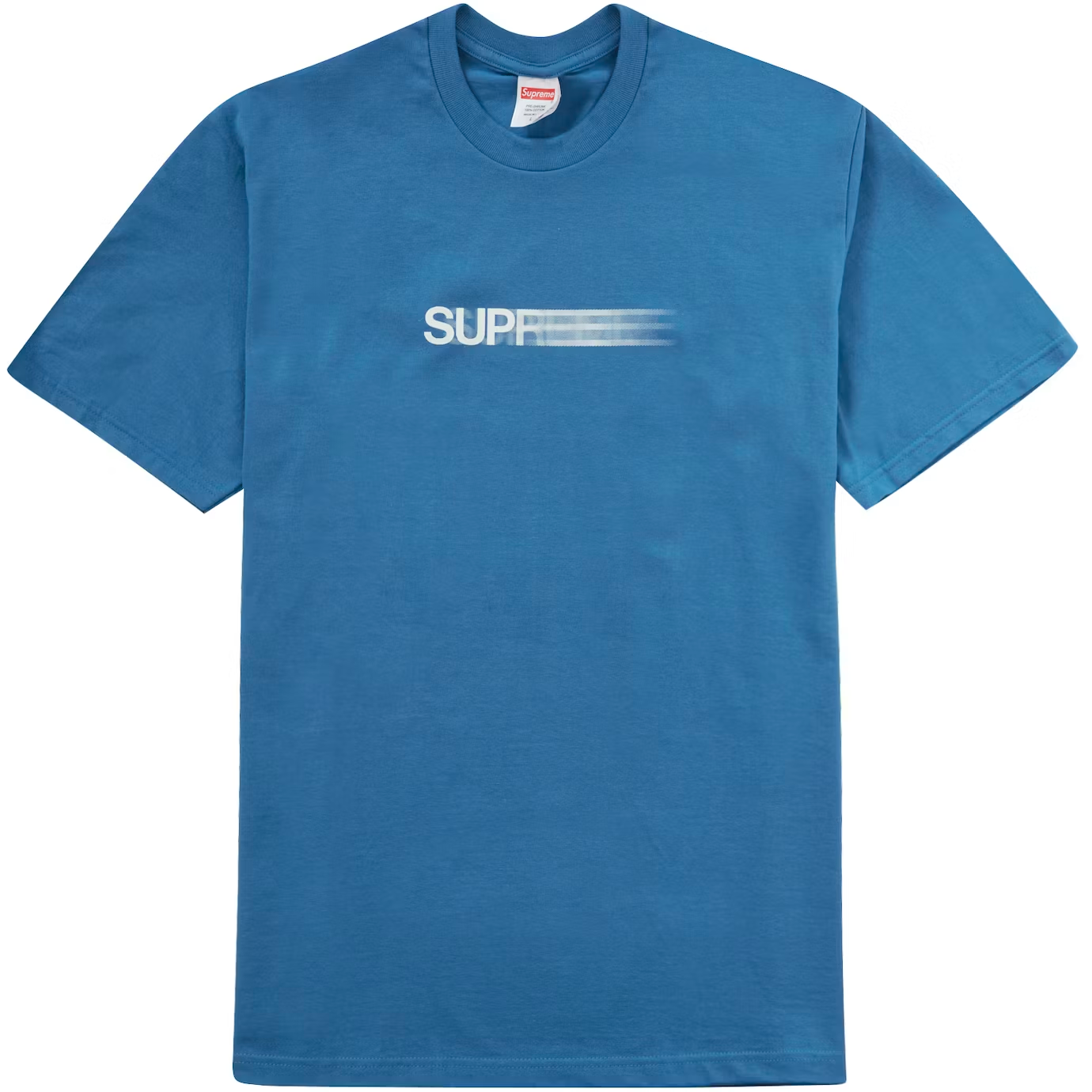 Supreme Motion Logo Faded Blue Tee – WyCo Vintage Broadway