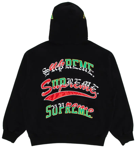 Supreme Multi Logos Black Hoodie