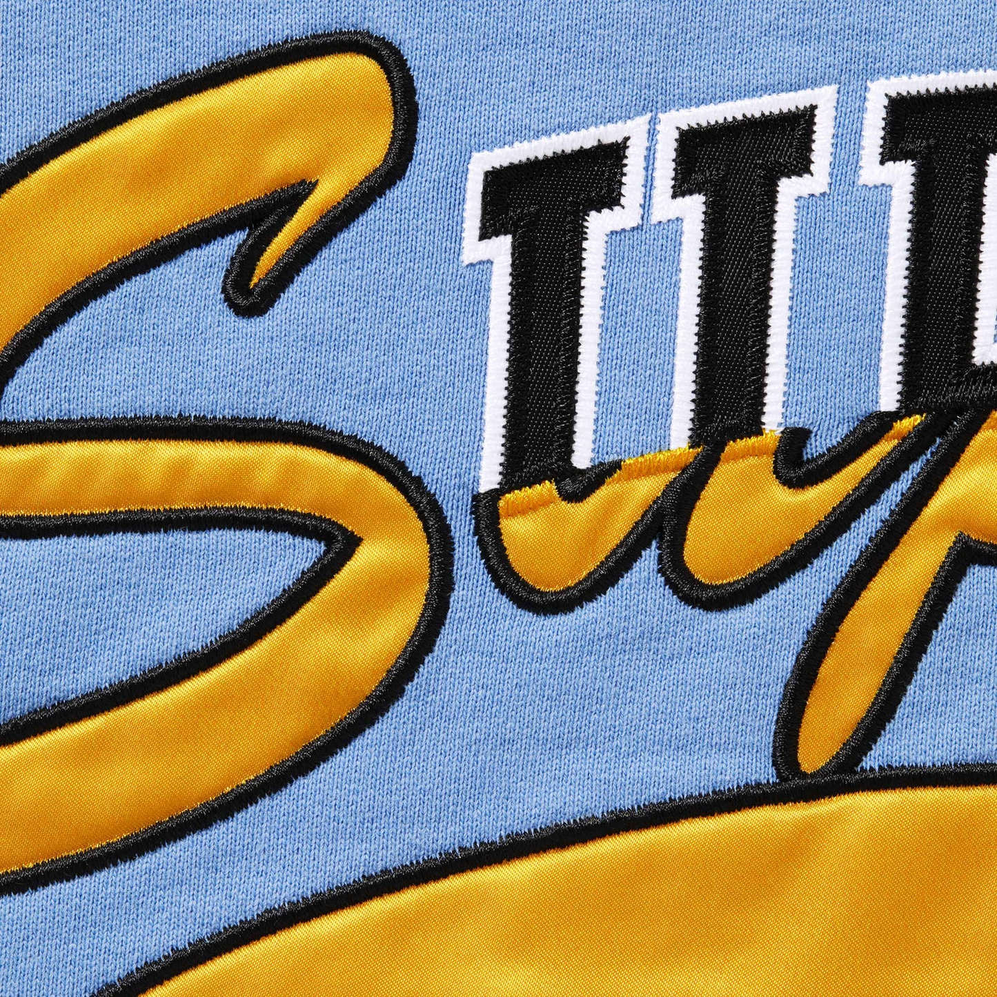 Supreme Multi Logos Light Blue Hoodie