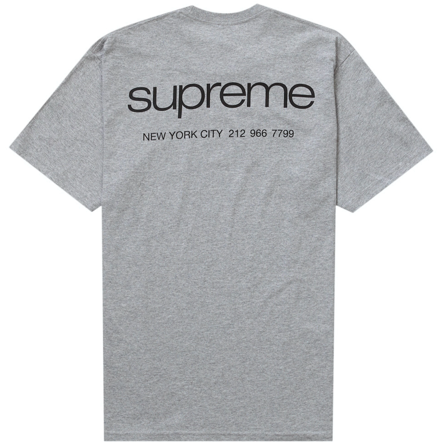 Supreme NYC Heather Grey Tee