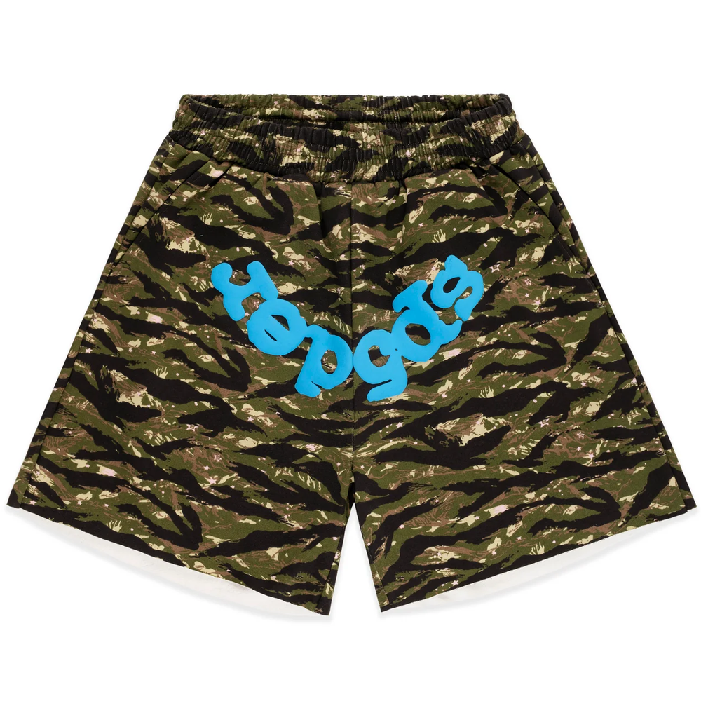 Sp5der OG Tiger Camo Sweatshorts
