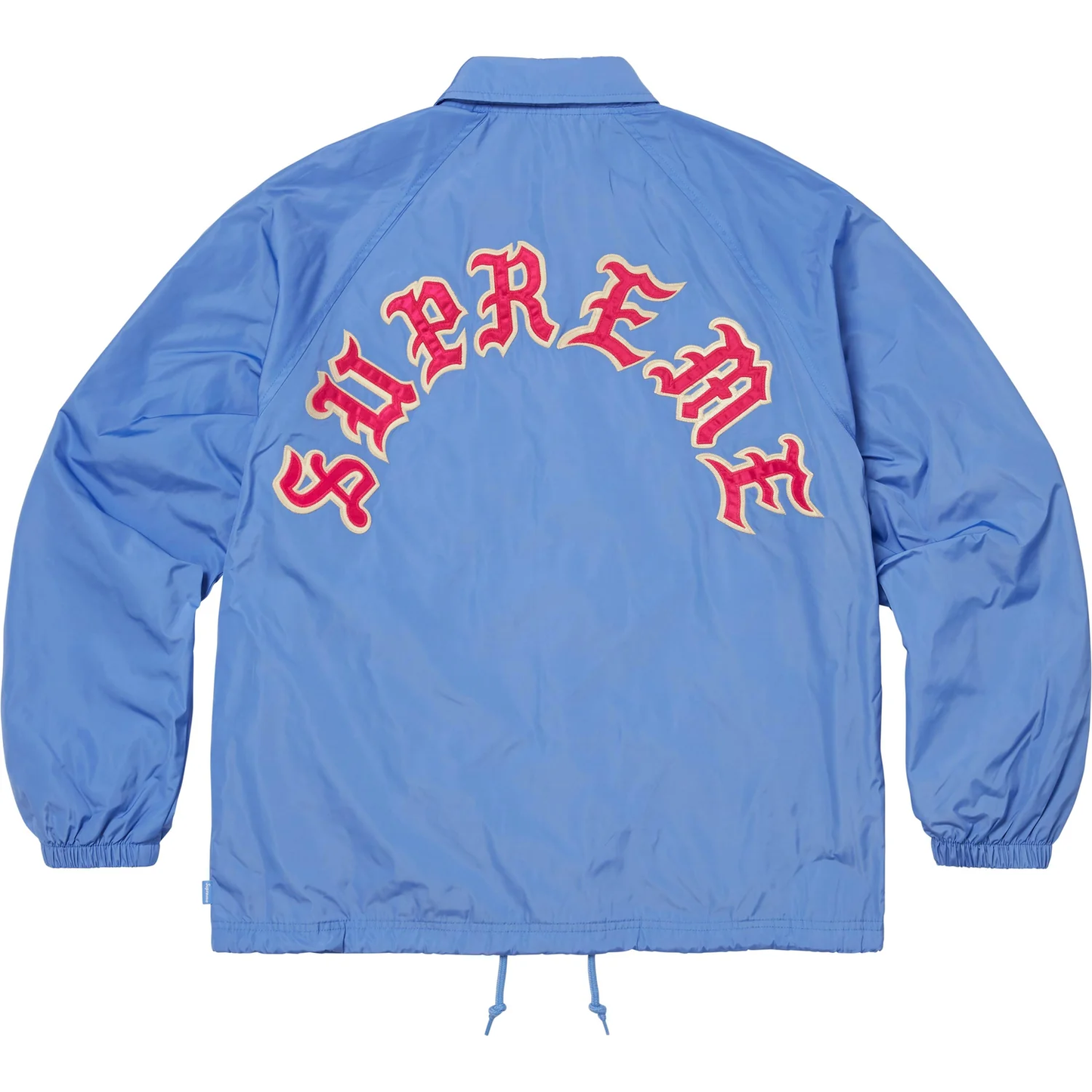 Supreme Old English Arc Light Blue Coaches Jacket