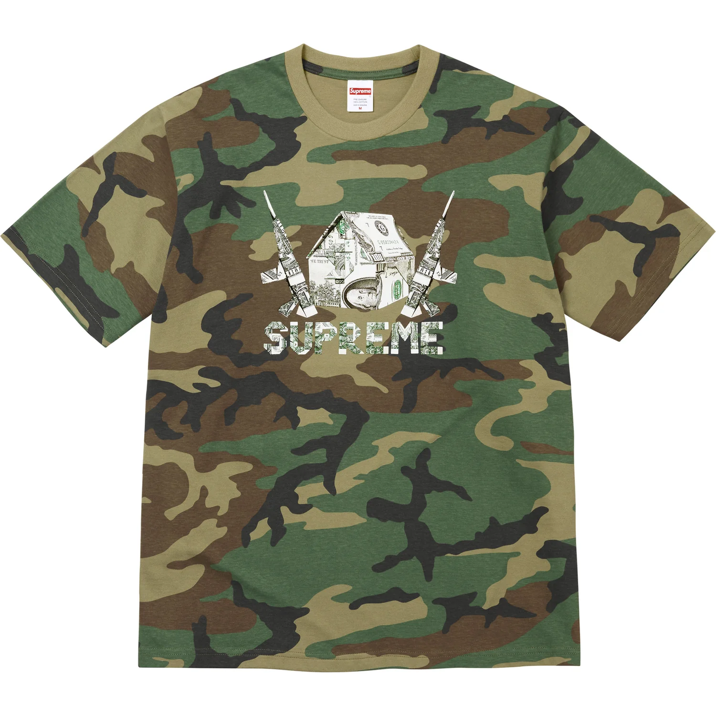 Supreme Origami Woodland Camo Tee