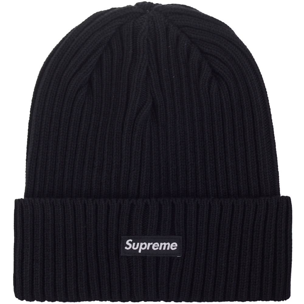 Supreme Overdyed Black Beanie
