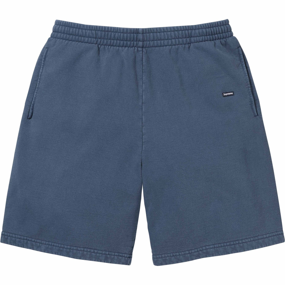 Supreme Overdyed Small Box Dark Slate Sweat Shorts