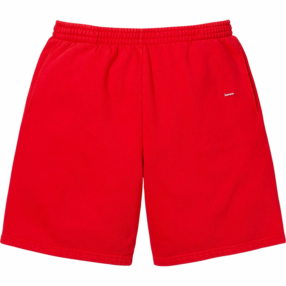 Supreme Overdyed Small Box Red Sweat Shorts