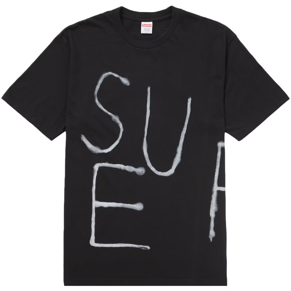Supreme Painted Black Tee