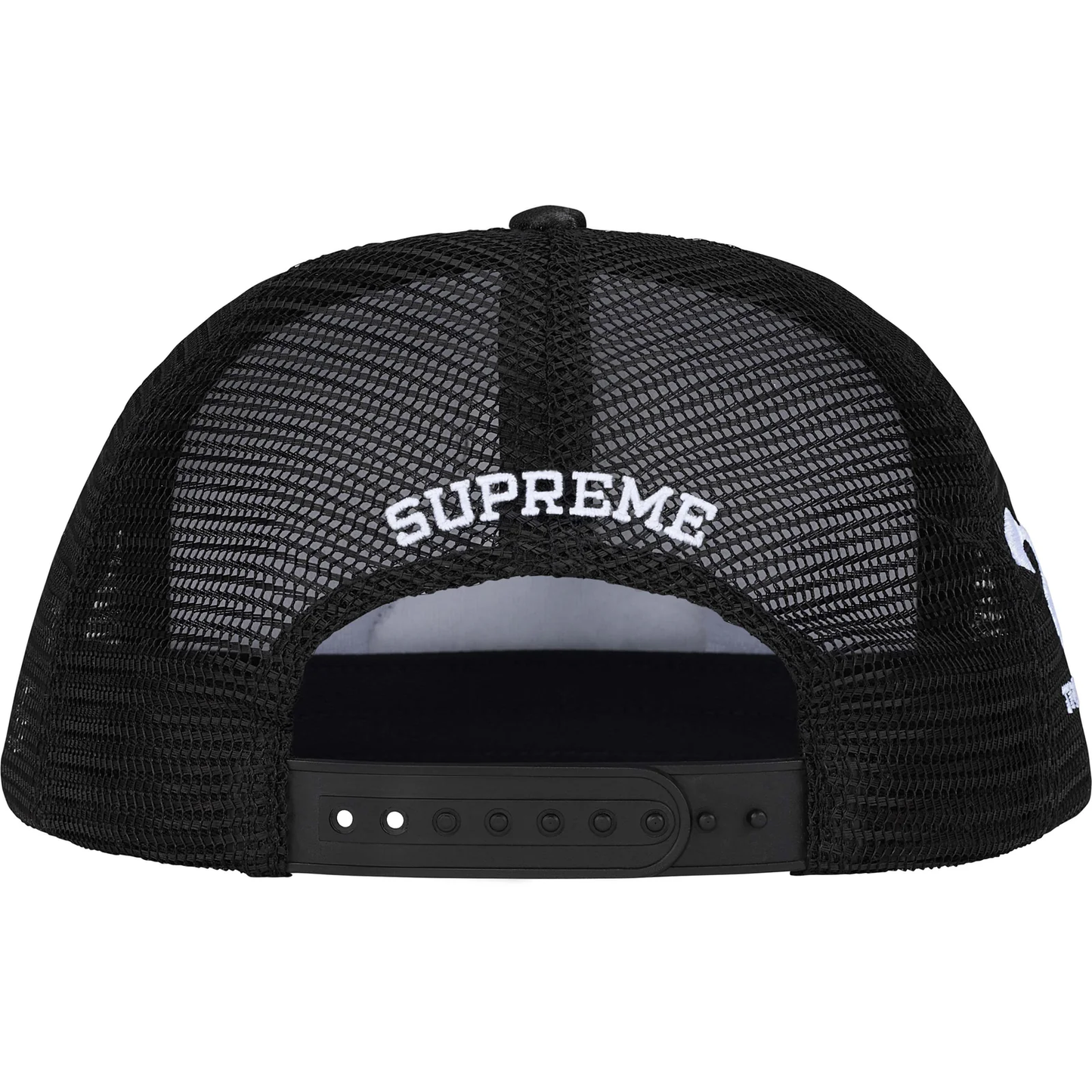 Supreme Pinup Mesh Back Black Camo 5-Panel Hat