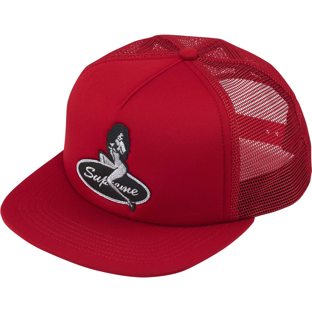 Supreme Pinup Mesh Back Red 5-Panel Hat