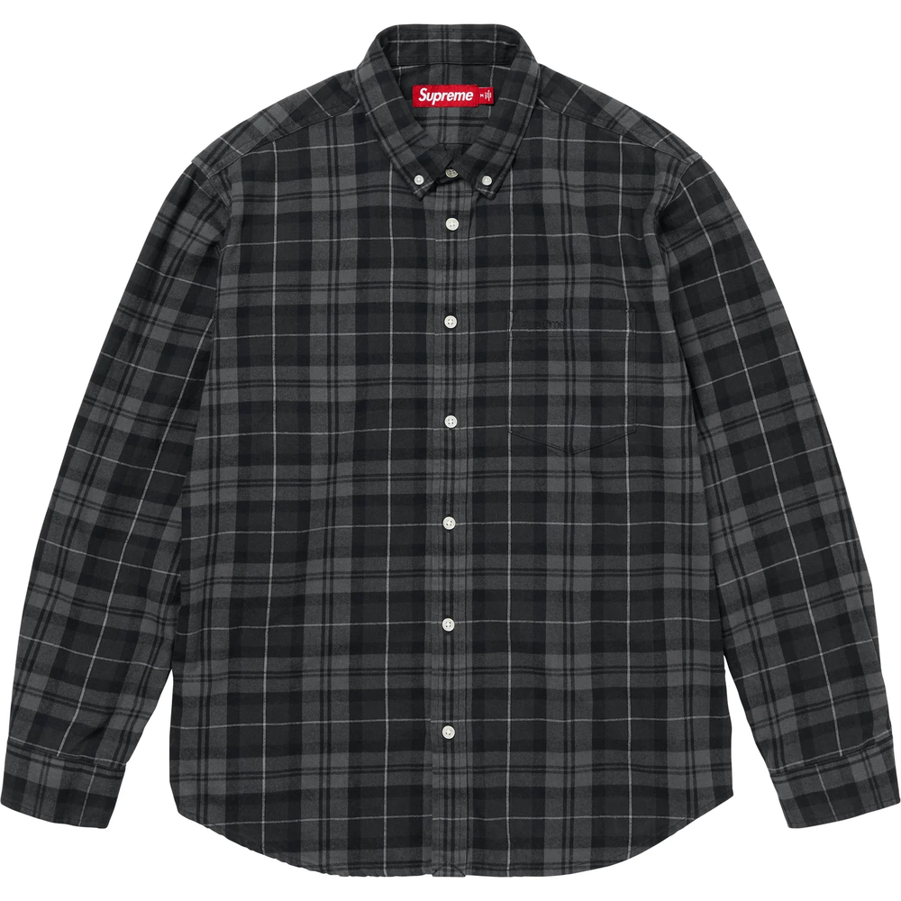 Supreme Plaid Black Flannel Shirt
