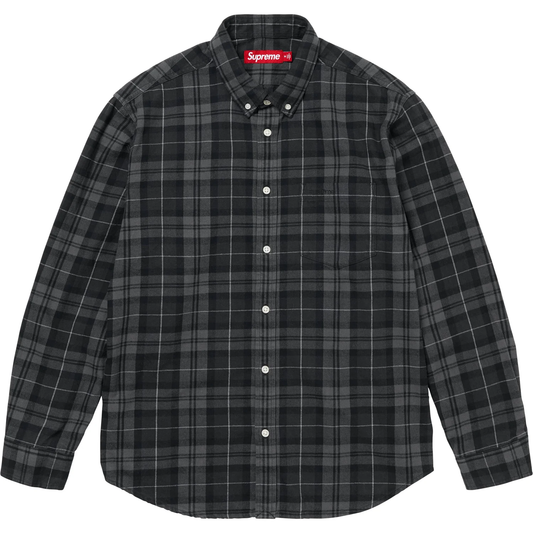 Supreme Plaid Black Flannel Shirt