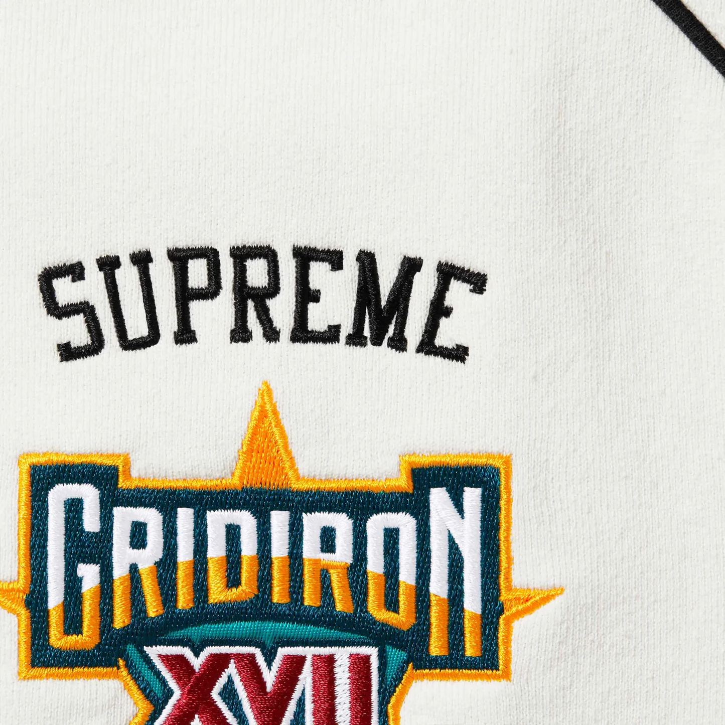 Supreme Playoffs White Zip Up Hoodie