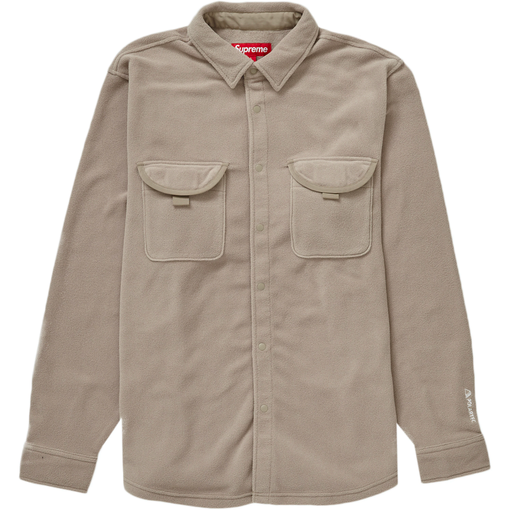 Supreme Polartec Tan Button Up Shirt