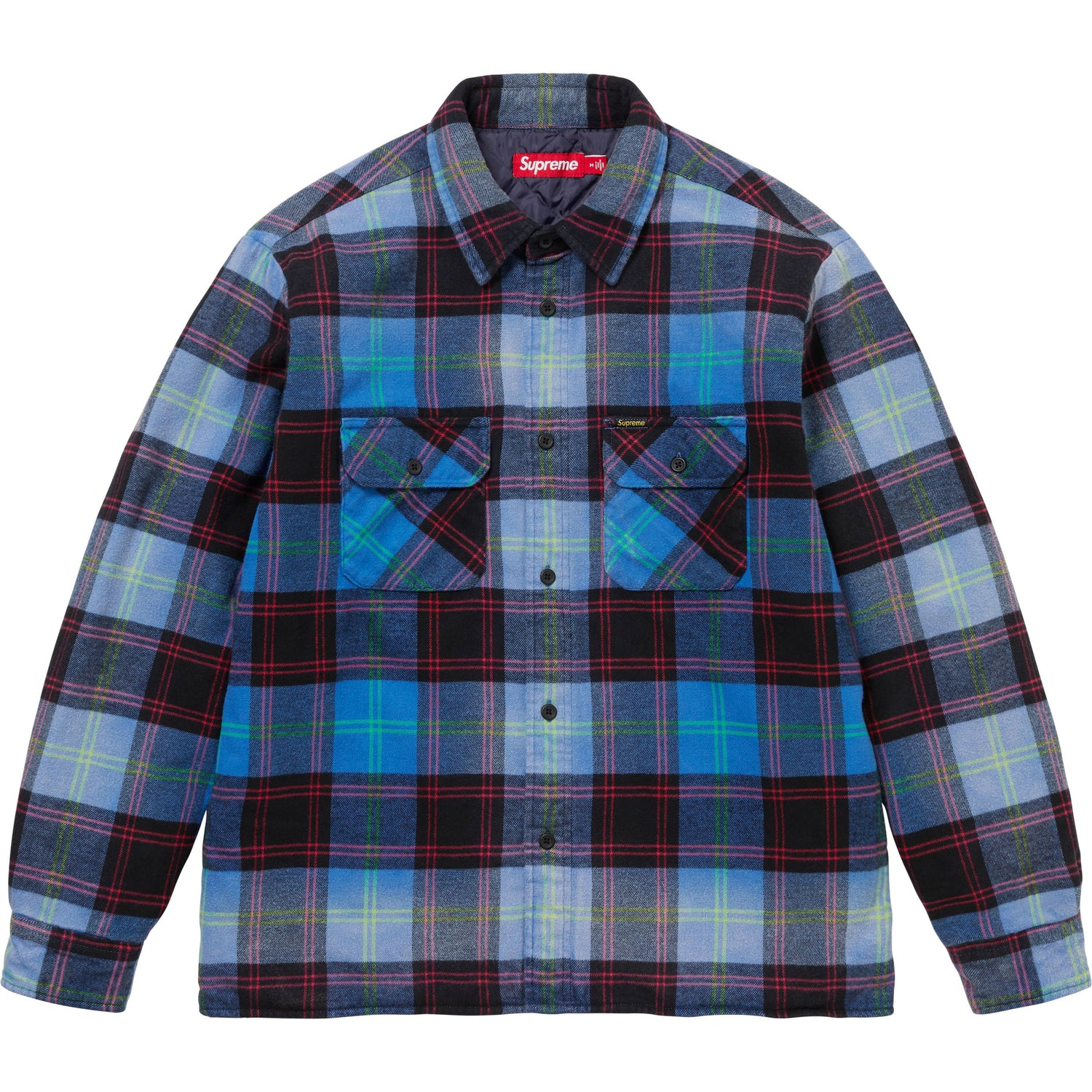 Supreme Tartan Blue Flannel Shirt – WyCo Vintage Broadway
