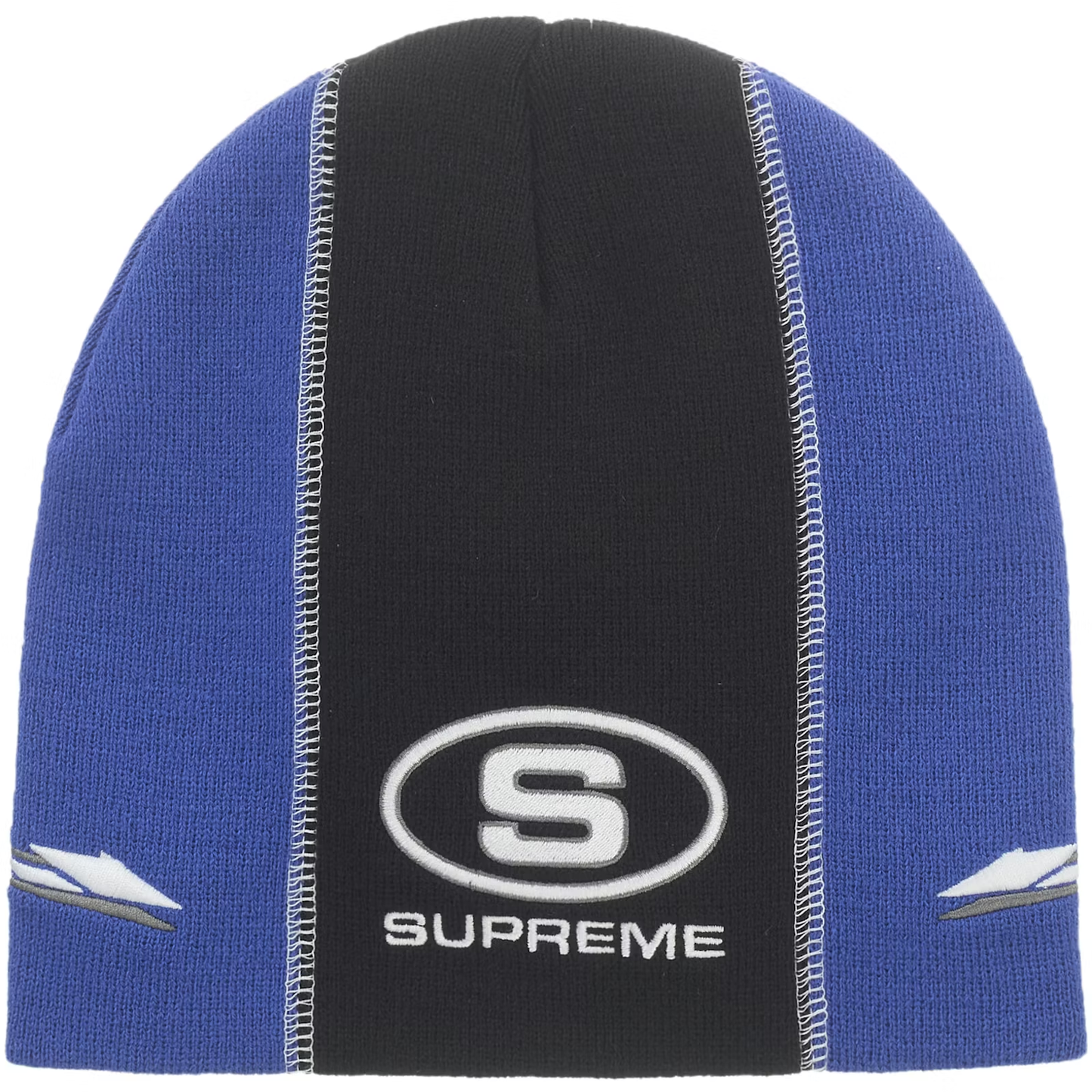 Supreme Racing Panel Blue/Black Beanie