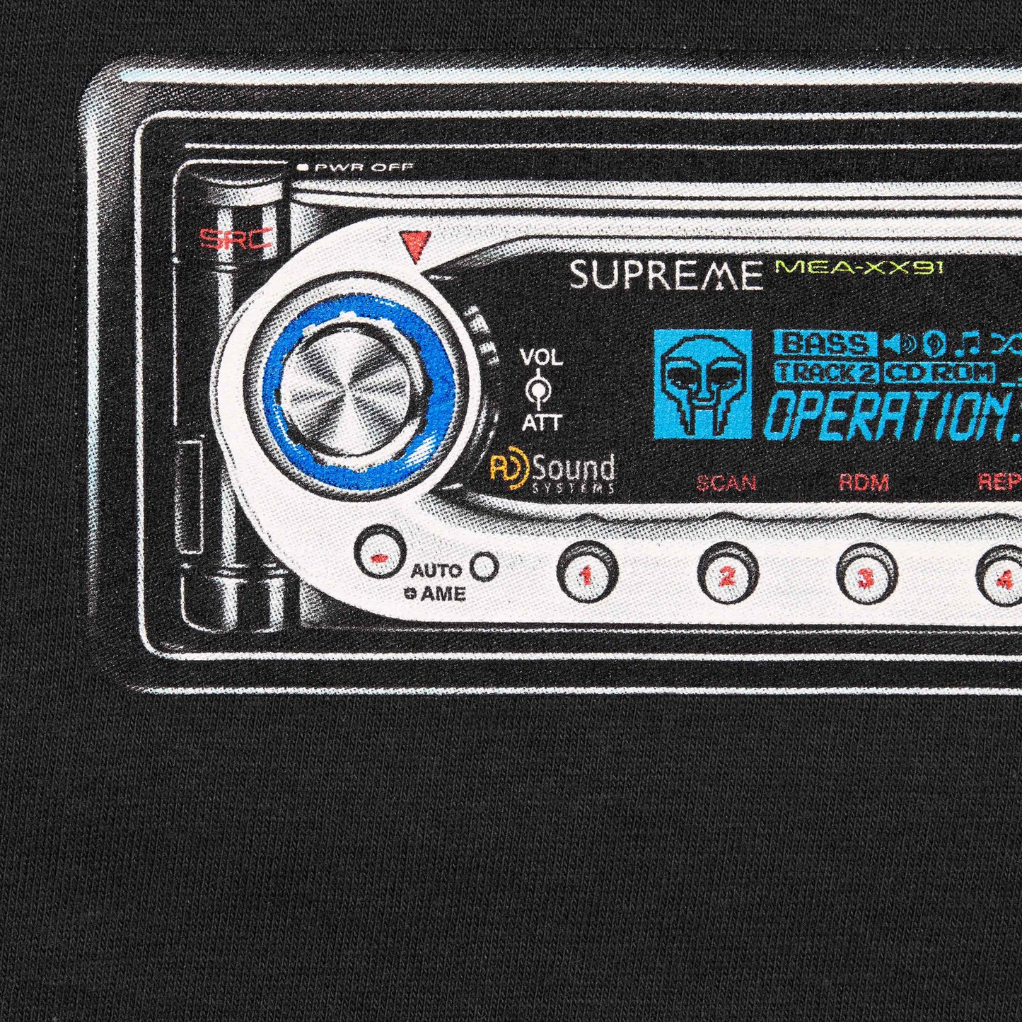 Supreme Receiver Black Tee