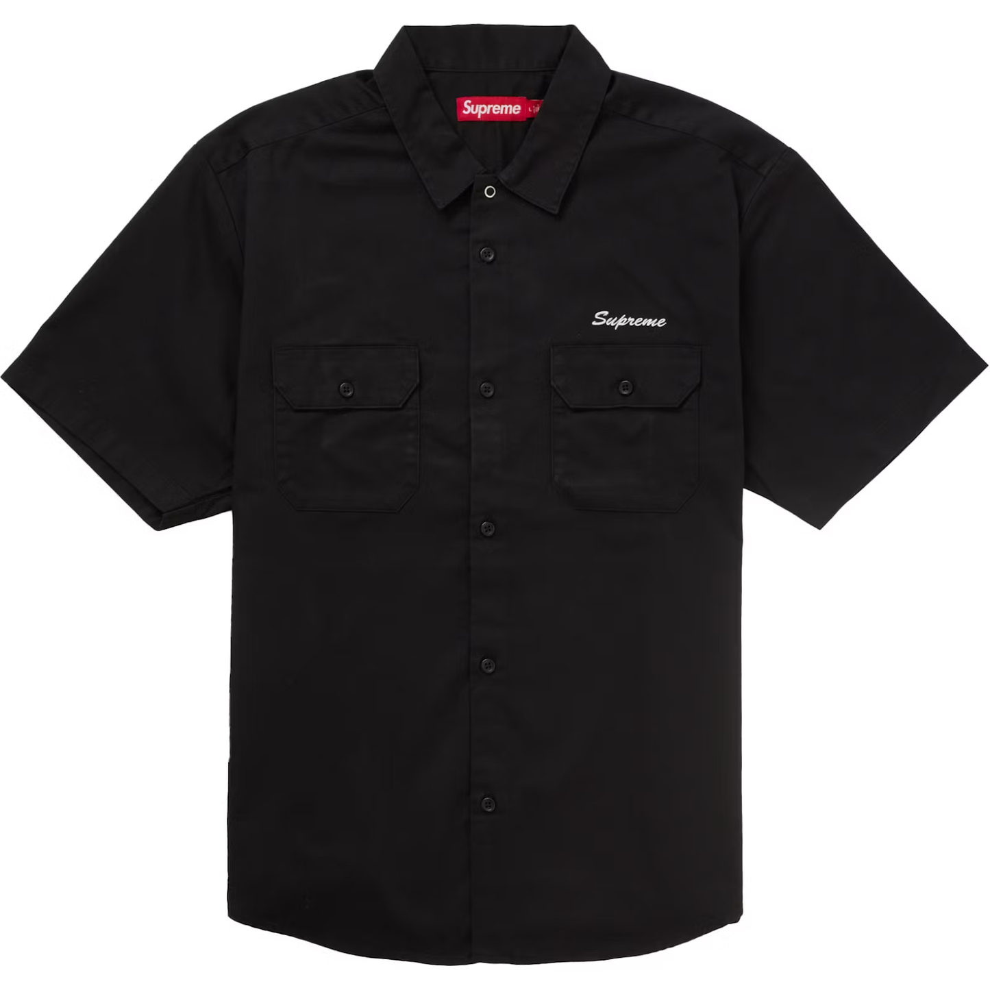 Supreme Rhinestone Pin Up Black Work Shirt