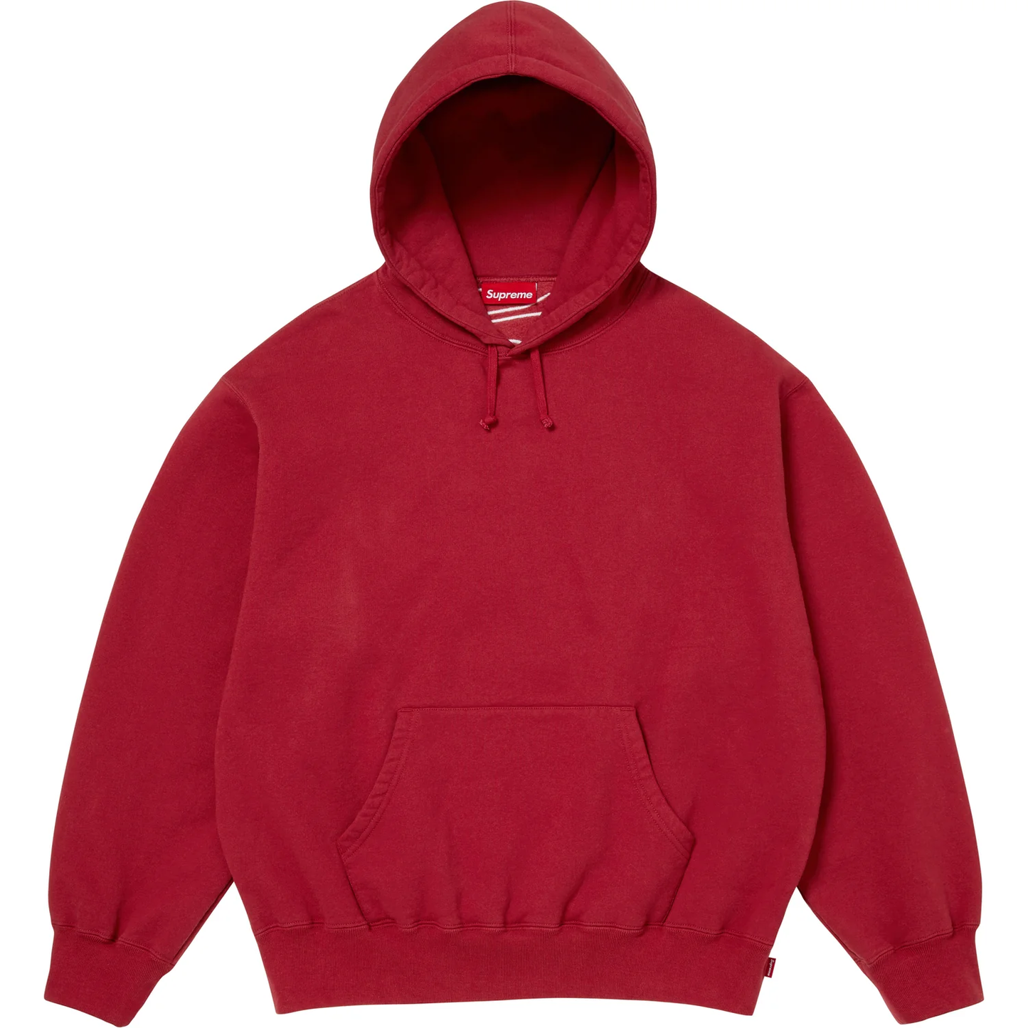 Supreme Satin Applique Dark Red Hoodie