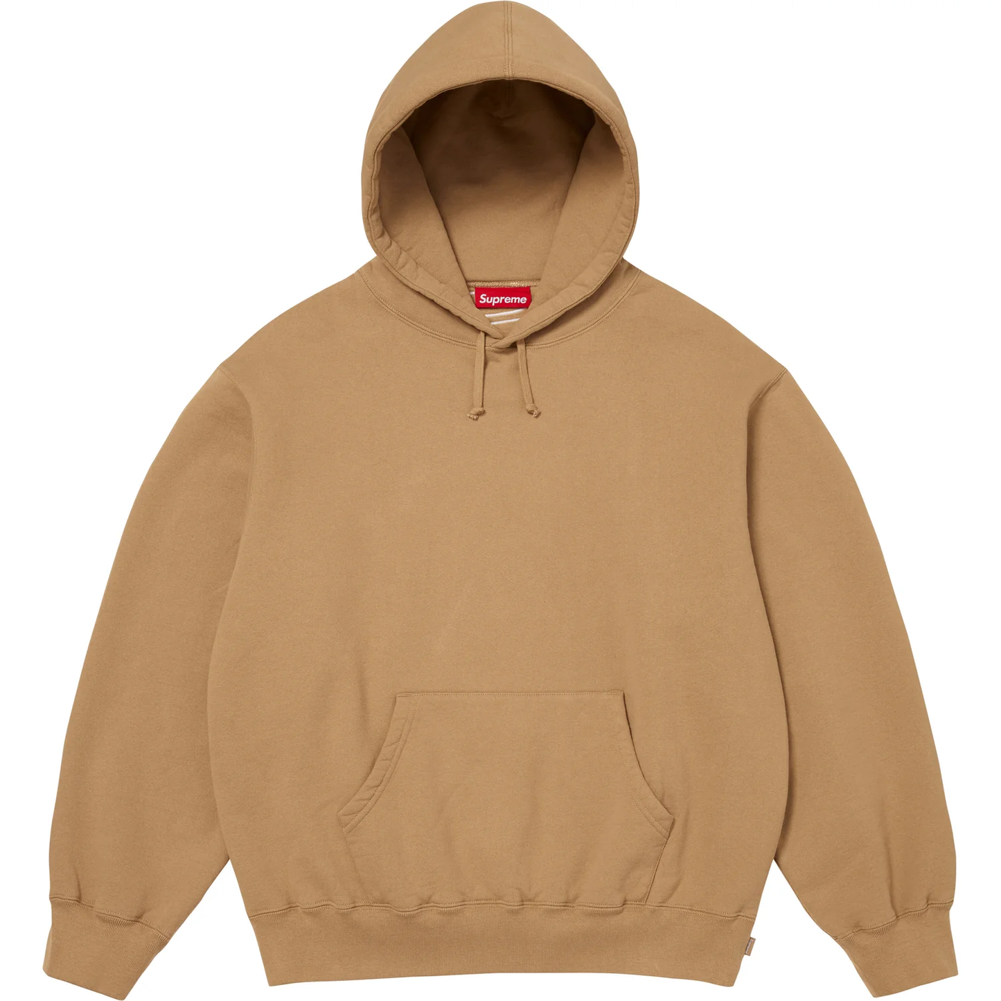 Supreme Satin Applique Light Tan Hoodie