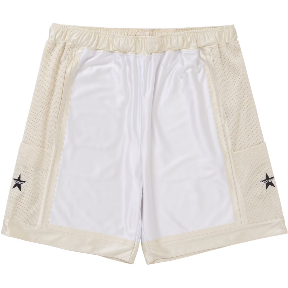 Supreme Side Pocket White Basketball Shorts