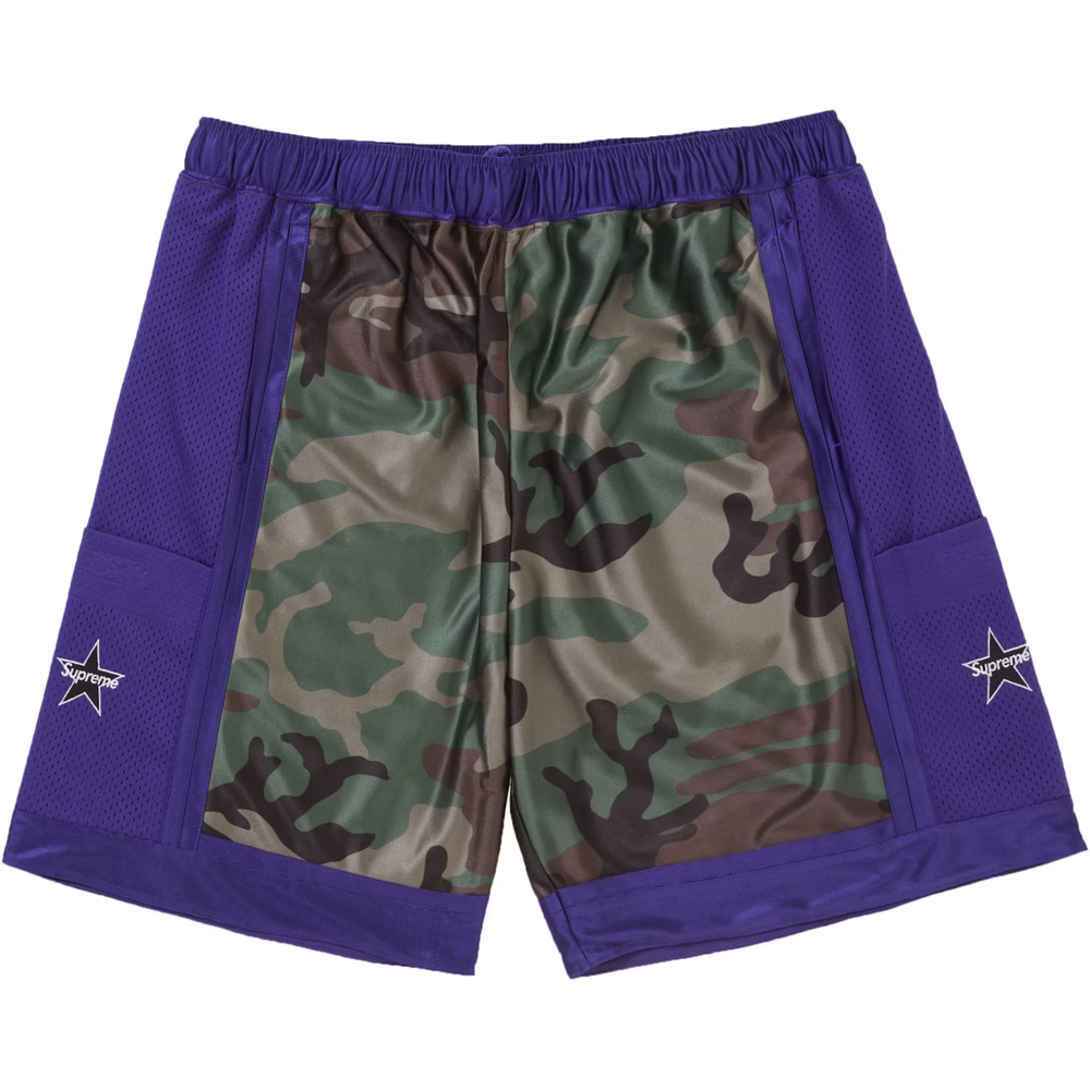 Supreme Side Pocket Woodland Camo Basketball Shorts
