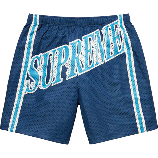 Supreme Slapshot Baggy Mesh Navy Shorts